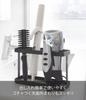Yamazaki Jitsugyo Hair Dryer & Hair Iron Stand Tower Black 2285