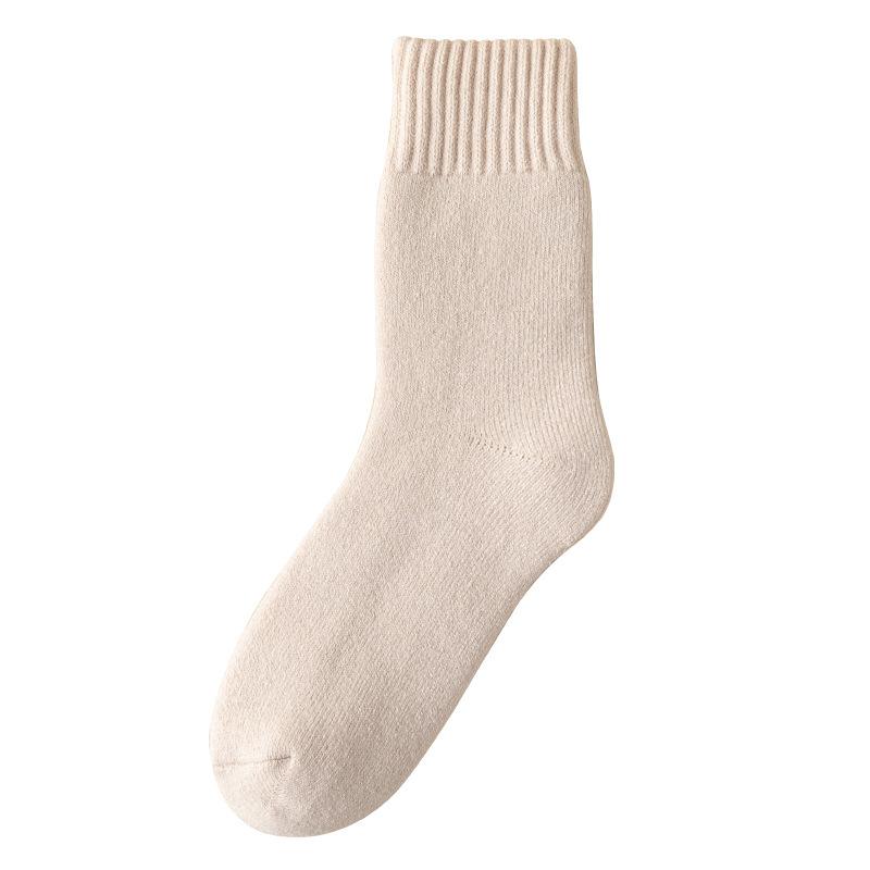 Women's Winter Thickened Velvet Warm Soft Solid Color All Kinds of Casual Tube Socks