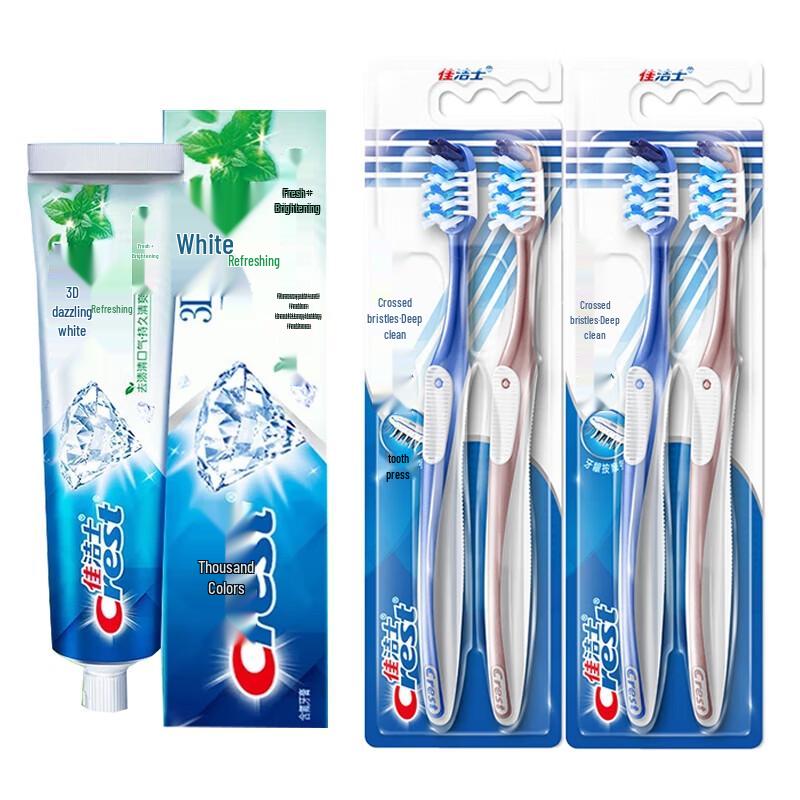 Crest 3D White Arctic Fresh Toothpaste & Oral-B Toothbrush Set