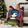 Game S-SallyFace Throw Flannel Blanket Perfect for Sofa Office Bed Travel Sleep Read Relax Camping Four Season Use