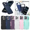 For iPhone 17 Pro Max 16 15 14 13 12 Pro 11 Fashion Luxury Hybrid Rugged Hard PC + TPU Phone Case Back Cover Lens Stand Protector Skins Shell