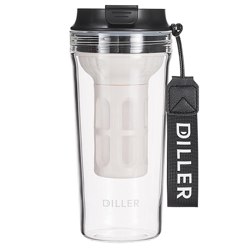 Dileber Iced Glass Water Bottle