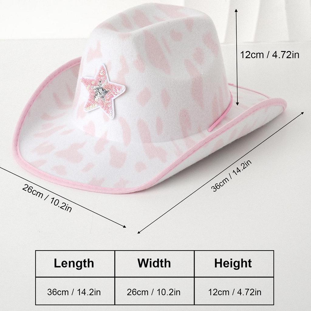 Women's Fedora with Shiny Star and Butterfly LOVE Design, Adjustable for Sun Protection