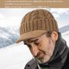 Croogo Knitted Newsboy Winter for Men and Knitted with Cold Slimming Plus Watch UV Perfect for and More Hat, Brim, Women, Wool, Thick, Warm,