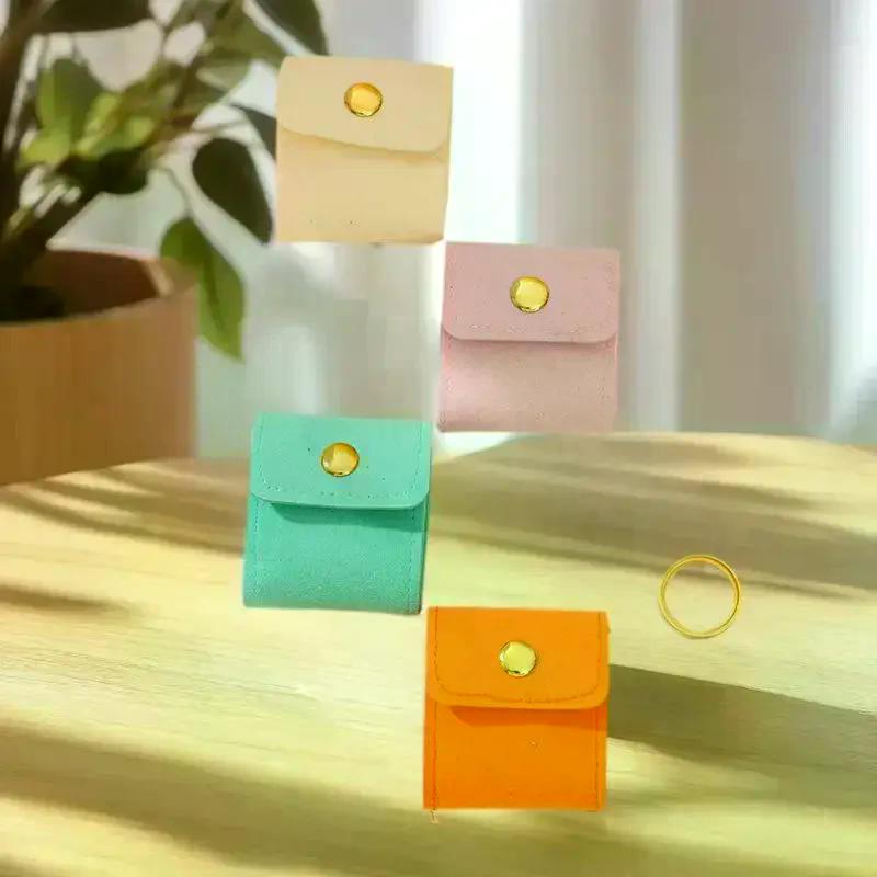Portable Mini Jewelry Organizer Bag With Multiple Compartments For Rings Necklaces Earrings Travel Storage Bag