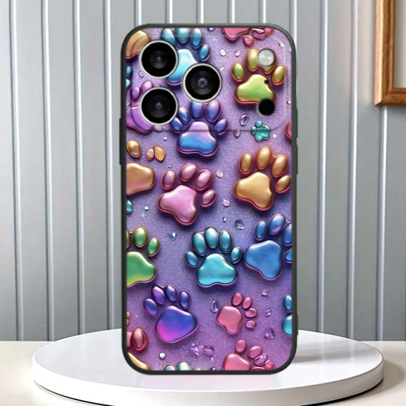 Creative Cat Claw Design Phone Case For Apple iPhone 17 16 16E 15 14 13 12 11 Pro Max Plus Black Soft Silicone