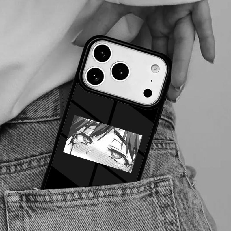 Japanese Anime Aesthetic Eye Phone Case for iPhone 16e 15 14 13 12 17 Pro Max Plus Air 17pro Cover Coque