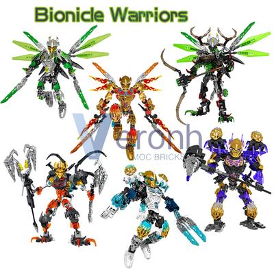 Bionicle Krieger Skull Actionfiguren Sammlung Bausteine Umarak Uxar Maske Meister Sturmbestie Anime Steine Spielzeug Kindergeschenke