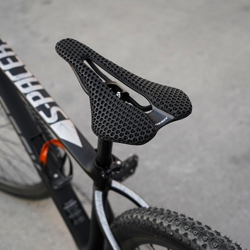 TOSEEK Short Nose 3D Printed Carbon Saddle 7x9mm Carbon Rails Breathable Honeycomb Road MTB Bicycle Seat Ultralight Racing Model