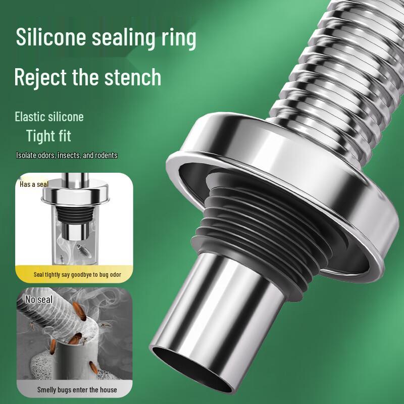 MEJUE 304 Stainless Steel Single Kitchen Sink Drain Kit