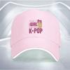 KPOP Girl Finger Heart Baseball Cap Polyester Adjustable Casual Hat for Adult Unisex Outdoor Sports