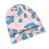 Leopard Print Peachy Blue Original Adult Knit Beanie with Style Fits Effortlessly Into Seasonal Wardrobes and Pairs Well with Jackets or Casual Looks