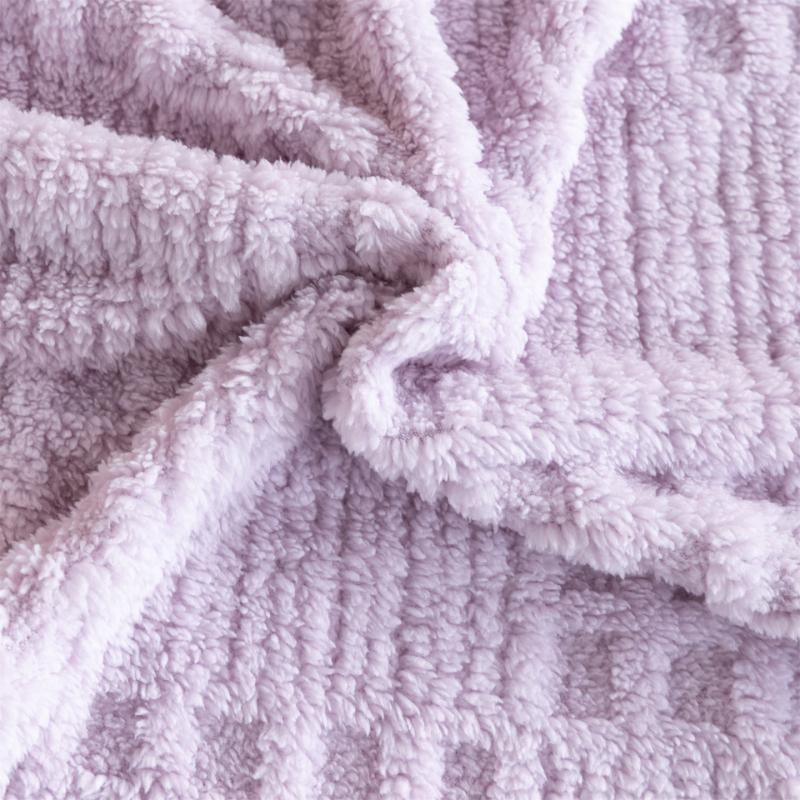 Reversible Waffle Jacquard Blanket - Multi-functional, Can Be Used As a Throw or Cover, Thick Plush,