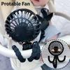 Ventilátor do dětského kočárku Ruční dobíjecí USB Bezlopatkové Malé skládací ventilátory Mini Ventilátor Tichý stolek Venkovní chladič Krční ventilátor