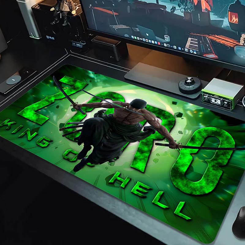 Roronoa Zoro Color Mouse Pad Large Gaming Table Cushion Non-slip Laptop Tablet Big Mousepad XXL Mat Mini PC Playmat With Lock Edge