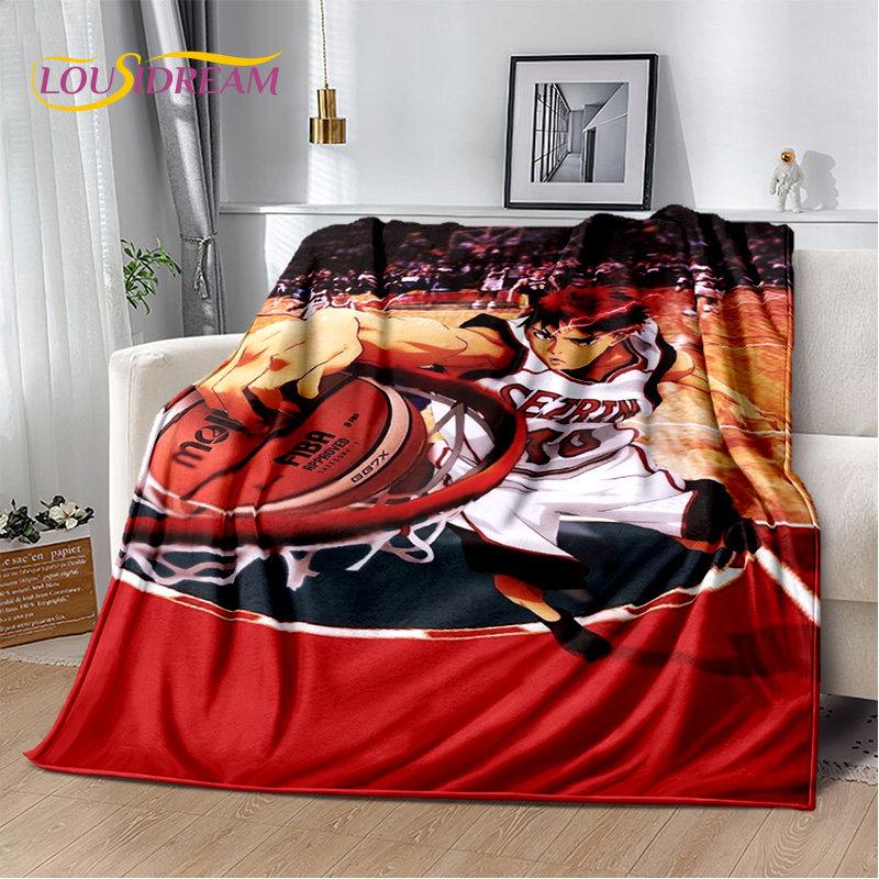 Kuroko's Basketball Anime Cartoon Soft Plush Blanket,Flannel Blanket Throw Blanket for Living Room Bedroom Bed Sofa Picnic Cove