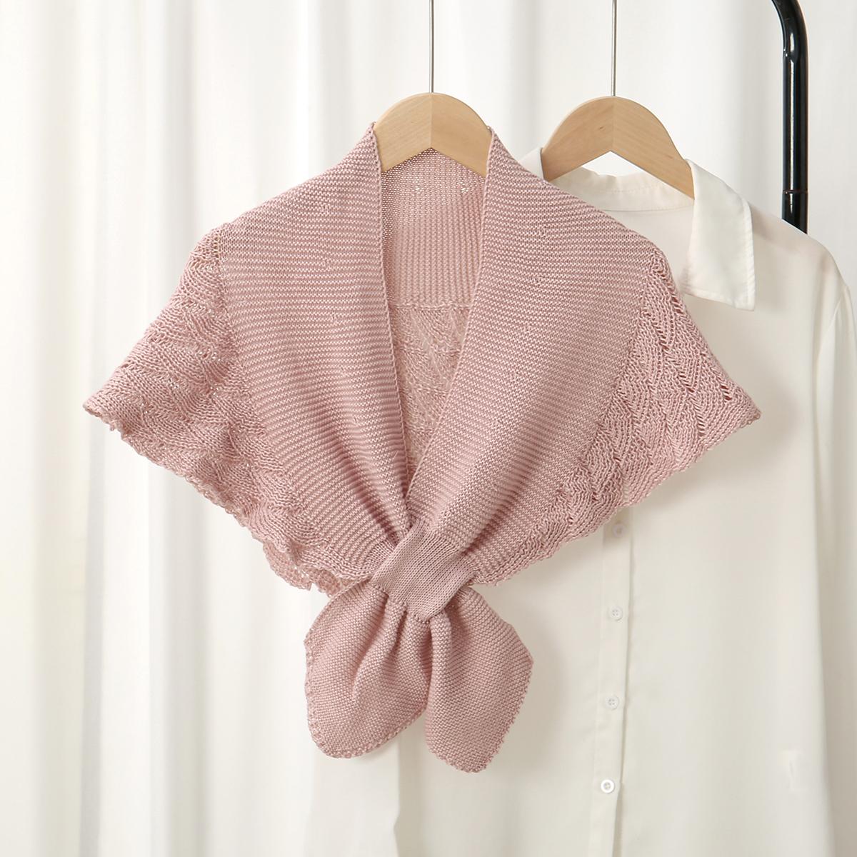 

Однотонные пончо-шали, шарф-снуд в корейском стиле, женский вязаный шарф, теплый зимний, толстый шерстяной, нешерстяной, буфандас, дизайнерская шаль, эшарп