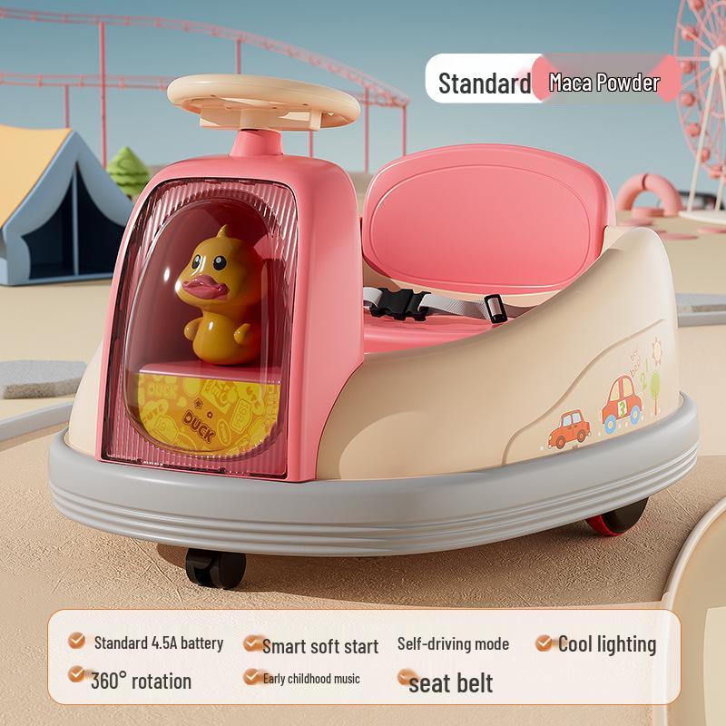 Children's Electric Bumper Car with Music & Lights – Ideal Birthday Gift for Ages 1-6