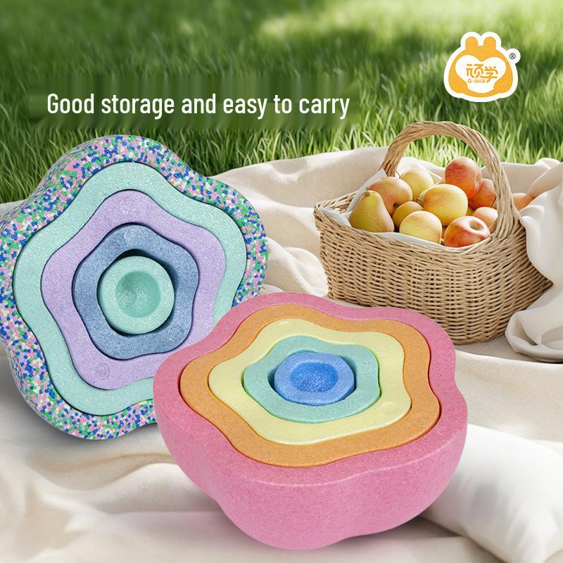 Rainbow River Stones Balance and Sensory Training Toys for Children