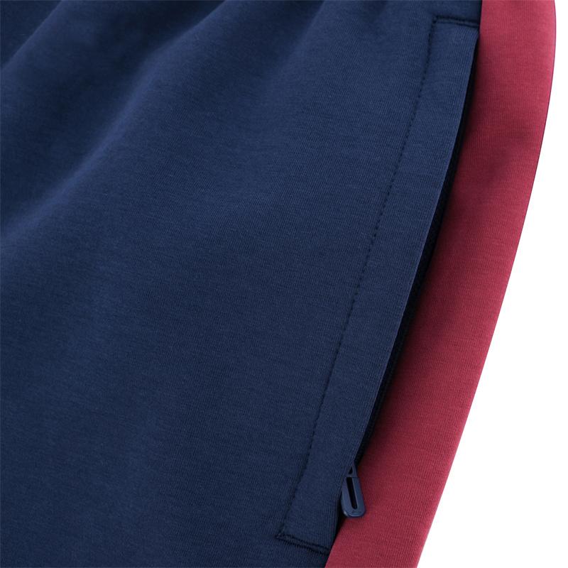 Li-Ning Solid Color Mid Waist Loose Straight Leg Casual Pants Women Bottoms Blue AKLTE56-4