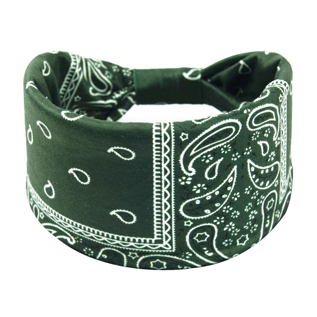 Bohemian Cashew Yoga Übung Stirnband Anti Schweiß und Feuchtigkeit Absorbieren Elastische Baumwolle Stirnband Knoten Stirnband