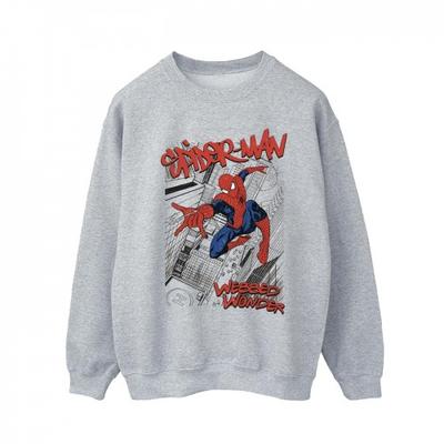 Mens Spider-Man Sketch City Sweatshirt