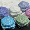 Iridescent Glass Silver Eyeshadow & Highlighter Powder Epoxy Glitter.