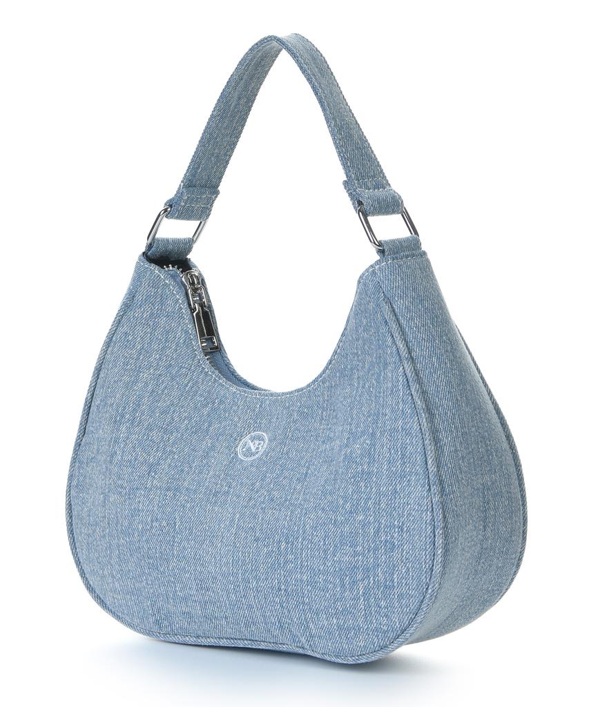 The-Abon Oka Denim Hobo Bag Black
