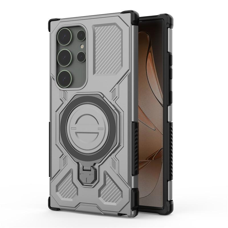 Magnetyczne etui pancerne do Samsunga Galaxy S24 Ultra Etui Samsung Galaxy S24 Ultra 5G Pokrowiec Magsafe Bezprzewodowe ładowanie Pokrowiec na telefon