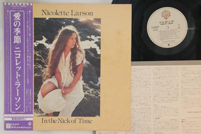 LP Record NICOLETTE LARSON  In The Nick Of Time P10737W WARNER BROS 1979 Japan Obi Rock Used