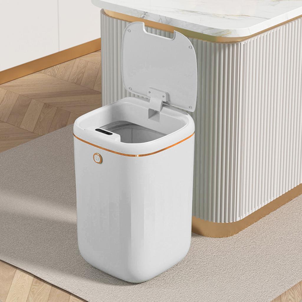 Automatic Trash Can 20L Touchless Sensor Easy Clean PP Waterproof Electric Garbage Bin for Kitchen Bathroom