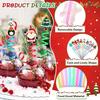 Christmas Plastic Drinking Straws Cute Santa Snowflake Reindeer Straws Party Favors for Kids Holiday Xmas Party Supplies