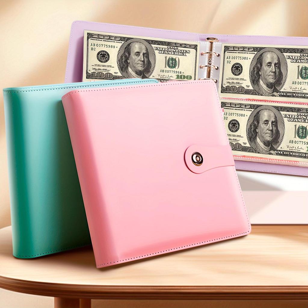 Sparbuch mit großer Kapazität, fasst 200 Banknoten, Budget-Bündelbeutel, Geldspar-Challenge, Geldspar-Bündelbeutel
