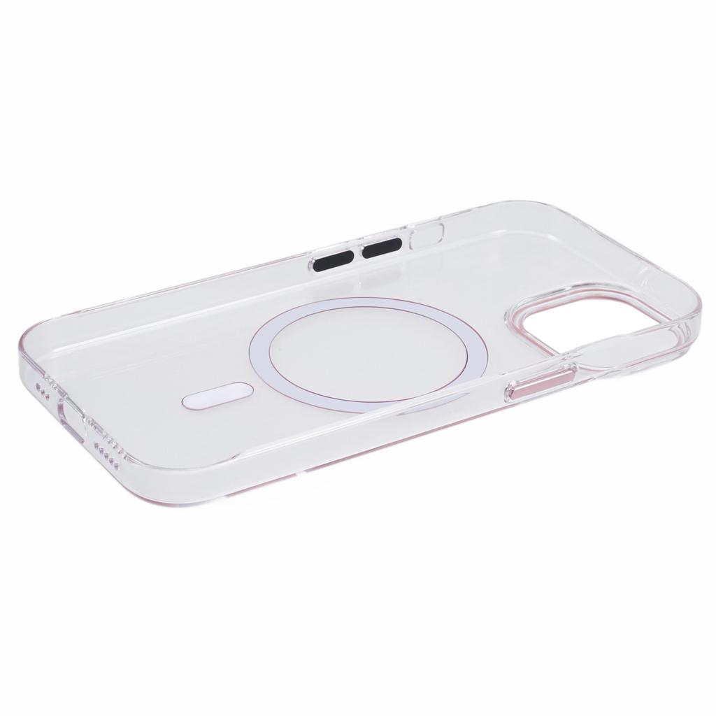 For iPhone 13 Magnetic Phone Case Thickened Hard PC Cover with Metal Buttons