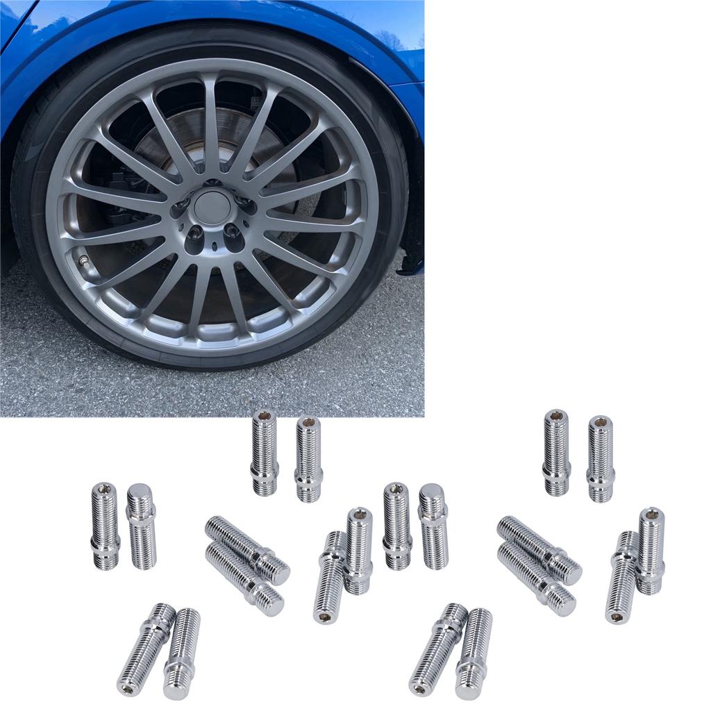 20 Stück Rad-Umrüstbolzen 50 mm Länge 33 mm Schaft Radschrauben-Adapter Ersatz für