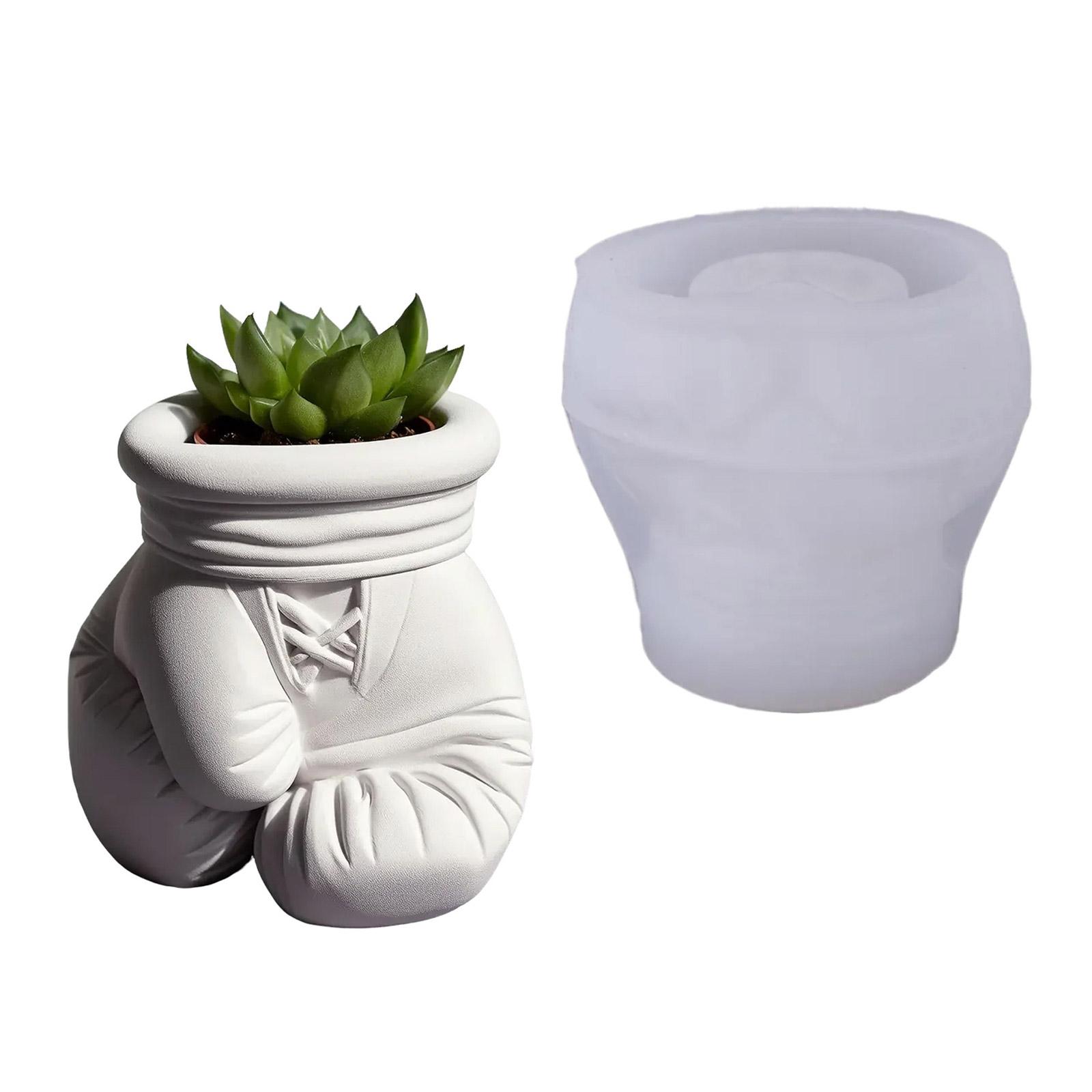 

Многоразовая силиконовая форма для рукоделия в форме боксерской перчатки, смола, цветочный горшок, цемент, подставка для ювелирных изделий, дисплей, изготовление поделок