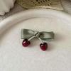 Stylish Cherry Hair Bands and Hair Clip For Children High Elasticity And Softness Hairpieces For Everyday Use