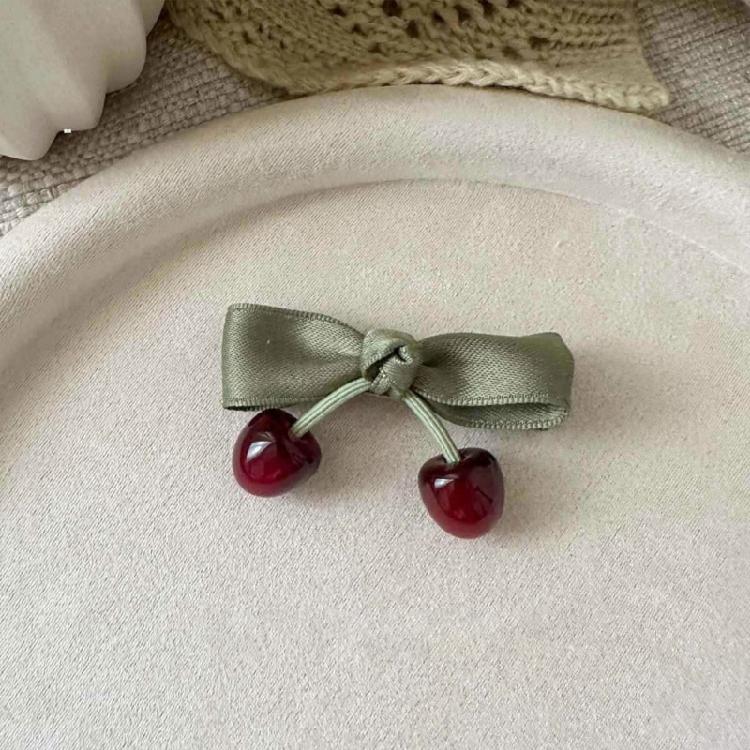 Stylish Cherry Hair Bands and Hair Clip For Children High Elasticity And Softness Hairpieces For Everyday Use