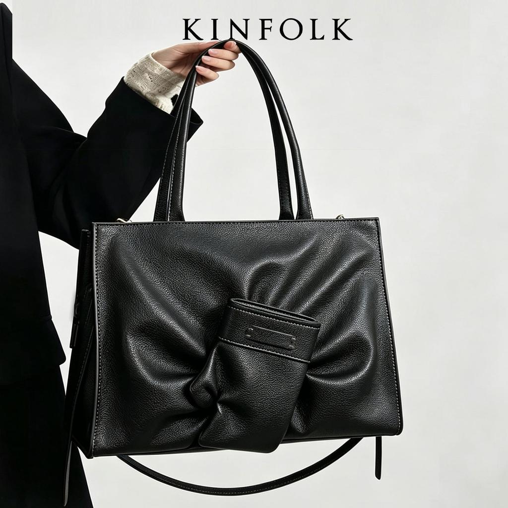 New Lazy Style British Personalized Design Tote Bag Glove Fold Large Capacity Shoulder Bag