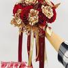 Chinese Style Bridal Bouquet: Artificial Roses for Xiuhe Dress & Wedding Photography