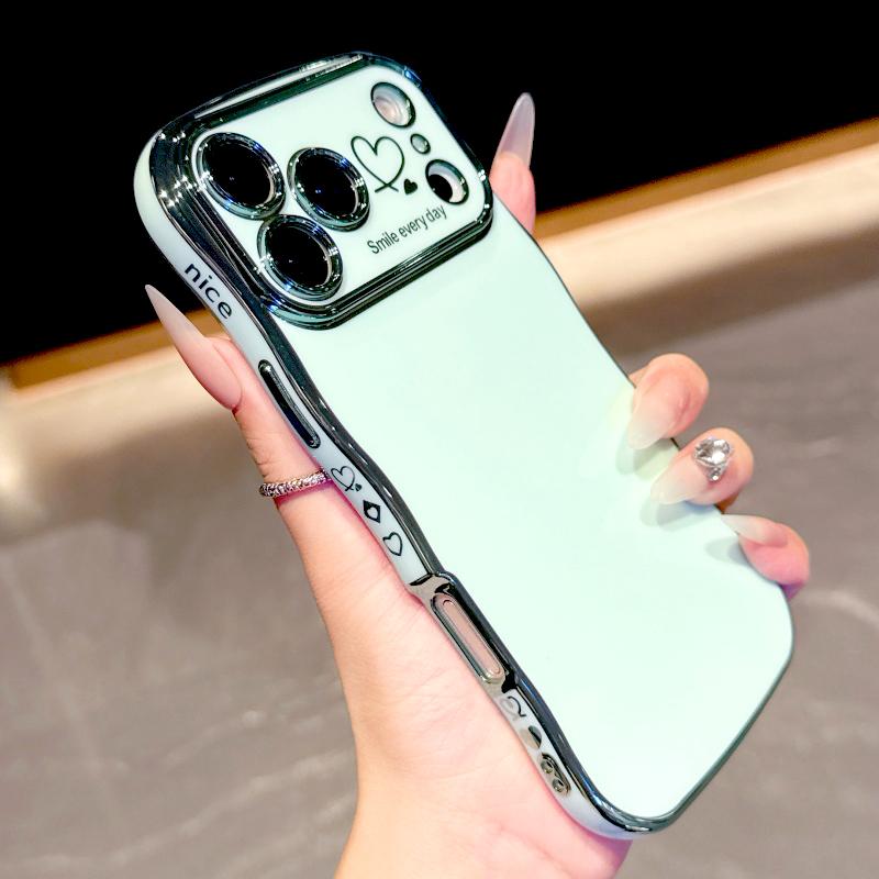 

Plating Soft Wave Case For For Iphone 17 Air 16E 16 15 14 13 12 11 Pro Max 17Pro 16Pro 15Pro 14Pro For Iphone16 For Iphone15 For Iphone14 Cover For iPhone 11 Pro