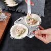 Crimped Design Stainless Steel Dumpling Maker with Handle Manual Ravioli Wrapper  Cooking