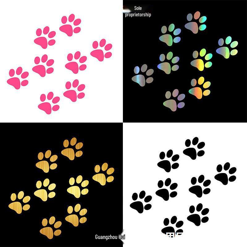Adesivi per Auto con Impronte di Zampe di Animali: Adesivi Zampa di Gatto e Cane per Personalità & Copri Graffi