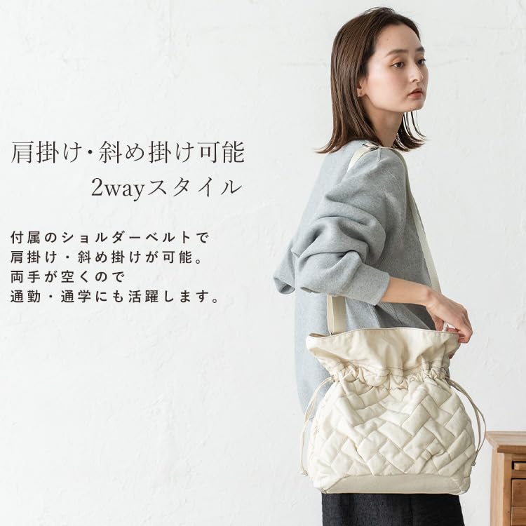 VITAFELICE Quilted 2-Way Tote Bag for Women (inb-10123z, Gray)