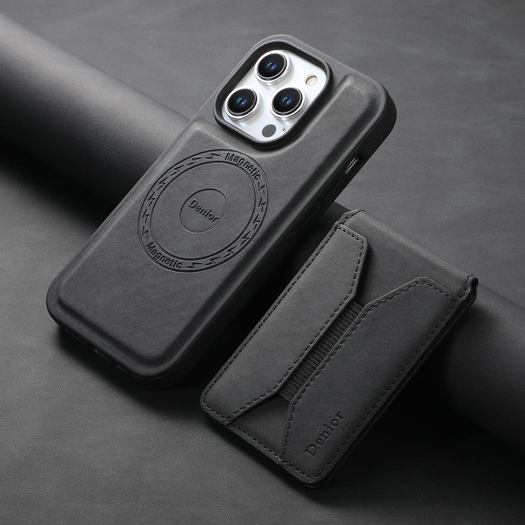 Luxury Leather Wallet Phone Case for iPhone 12 13 14 15 16 Pro Max Magnetic Card Bag Kickstand Holder PU Wallet Cover Magsafe