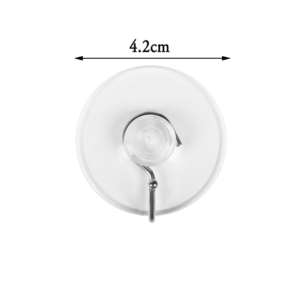 10Pcs/set Bathroom Home Glass Hangers Rubber Wall Hook Transparent Suction Cup Sucker