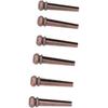 Guitar Bridge Pins,6PCS Guitar Bridge Pin Copper Acoustic Guitar Bridge Pins Peg Replacement for Repairing (Antique Bronze)
