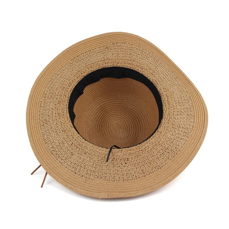 Ladies summer straw hat outdoor travel beach visor Japanese and Korean quality straw hat