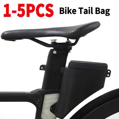Bicycle Saddle Bag Hard Shell Bike Teardrop Seatpost Bag Large Capacity Bike Seatpost Torpedo Saddle Bag Cycling Accessories