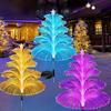 Outdoor Solar Garden Lights 7-Color Changing Jellyfish Reed LED Solar Stake Lights for Yard Patio Pathway Decor